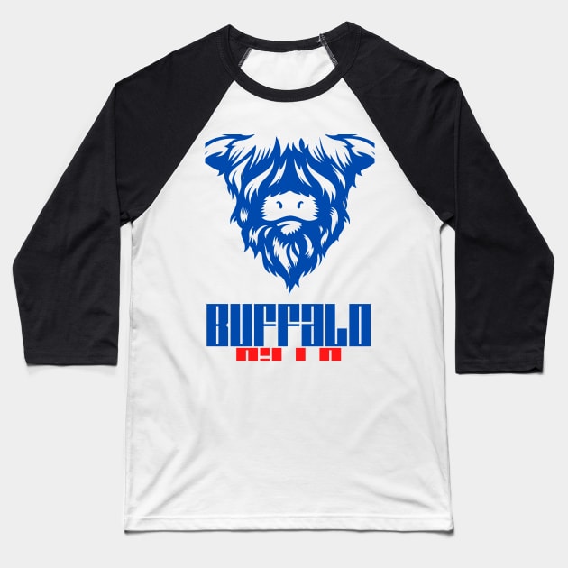 The buffalo bills design Baseball T-Shirt by MadeBYAhsan